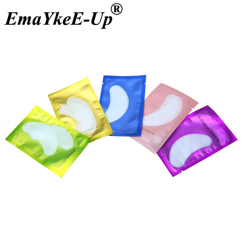 50pair Dissposable Eye Pads Lint Free Under Eye Gel Pads For Eyelash Extensions Grafting False Eyelash Paper Patches Makeup Tool (10)