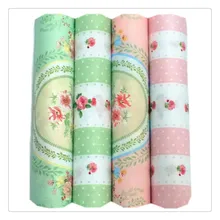 Новинка 4 шт. 40*50 см винтажный цветочный принт хлопок ткань четверть набор для шитья DIY лоскутное шитье игрушек постельные принадлежности Tecido Telas