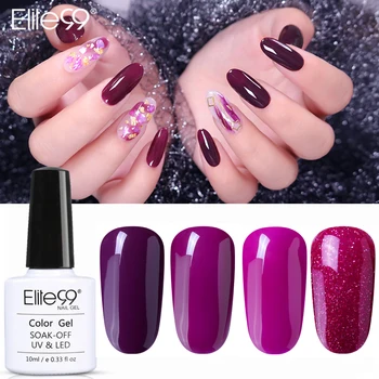 

Elite99 Purple Colors 10ML Gel Nail Polish Fashion UV & LED Soak Off Vernish Lacquer Gelpolish Semi Permanent