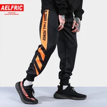 AELFRIC боковые полосатые шаровары с лоскутками мужские цветные блочные Беговые брюки в повседневном стиле Harajuku спортивные штаны мужские спортивные штаны уличная KJ317