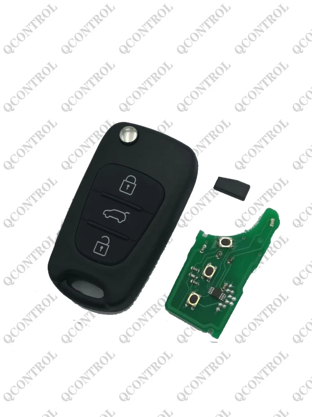 QCONTROL дистанционный ключ автомобиля 433 МГц с ID46 чипом Uncut Blade для hyundai ix35