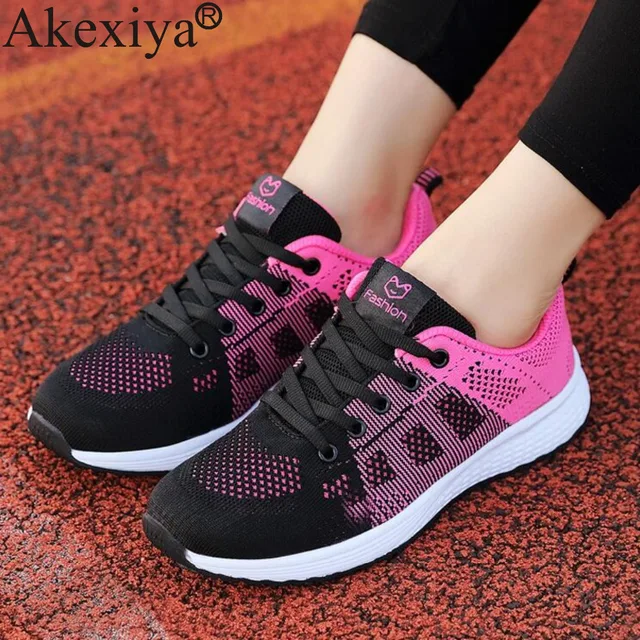 Akexiya Summer Running For Women Sneakers Lightweight Outdoor Jogging Cheap Quazapatos Para Correr Women's Breathable Sport Shoe