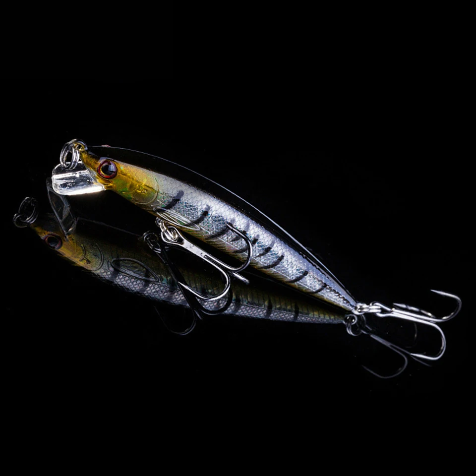 1 шт. яркие рыболовные приманки в полоску 7 см|hard baits minnow|fishing lurelure bass |