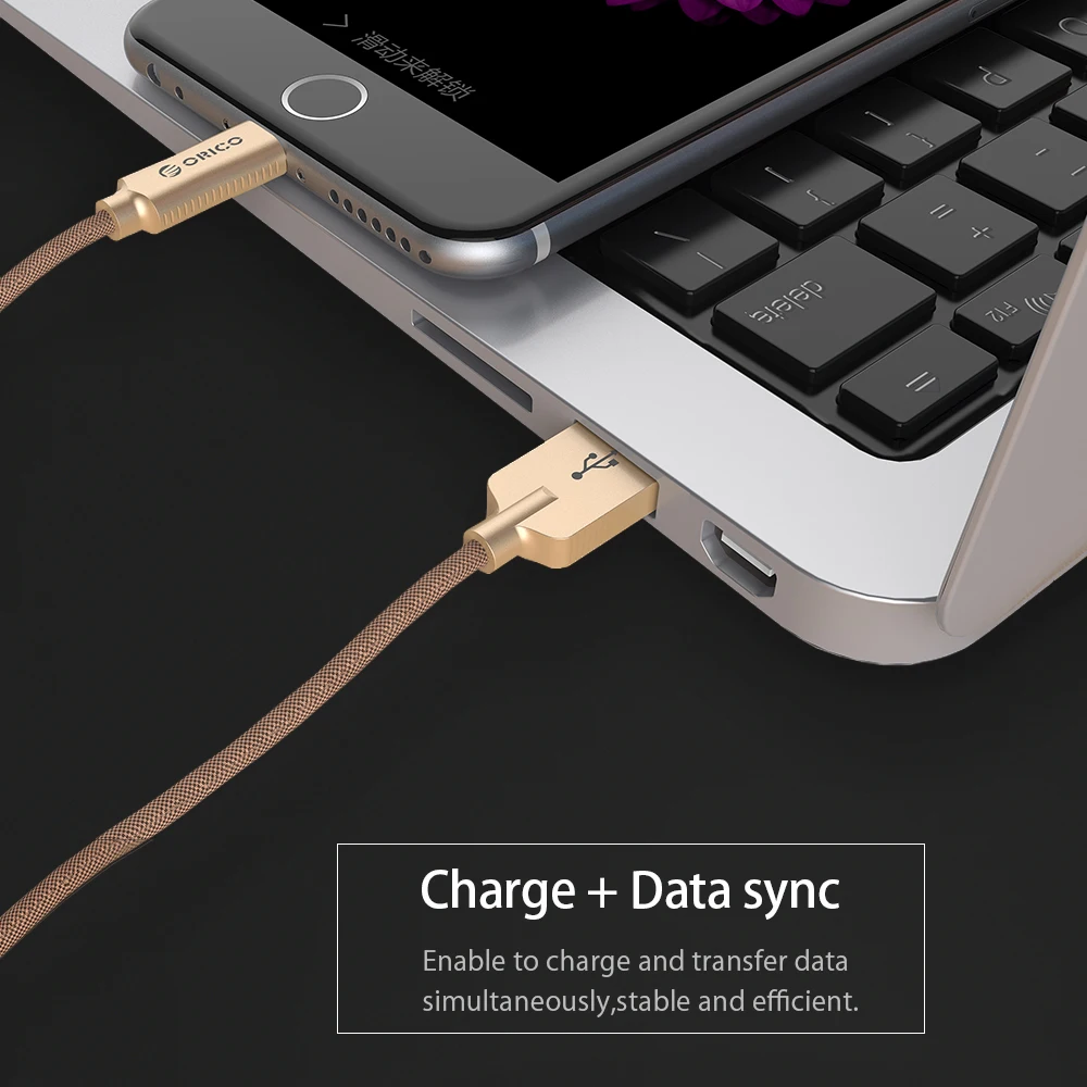  ORICO USB-A zu Beleuchtung 8 PIN USB Kabel für iPhone iPad iPod 2.4A USB2.0 Lade Daten Sync Kabel f