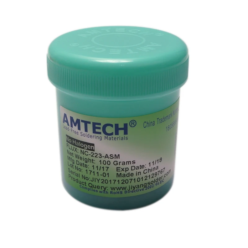 100g AMTECH NC-559-ASM RMA-223-UV бессвинцовый припой флюсовая паста для BGA паяльная Ремонт