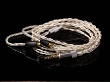 silver plate DIY upgrade Earphone Cable For shure SE215 SE425 SE535 SE846 UE900 1.2m audio cable headphone repair cable