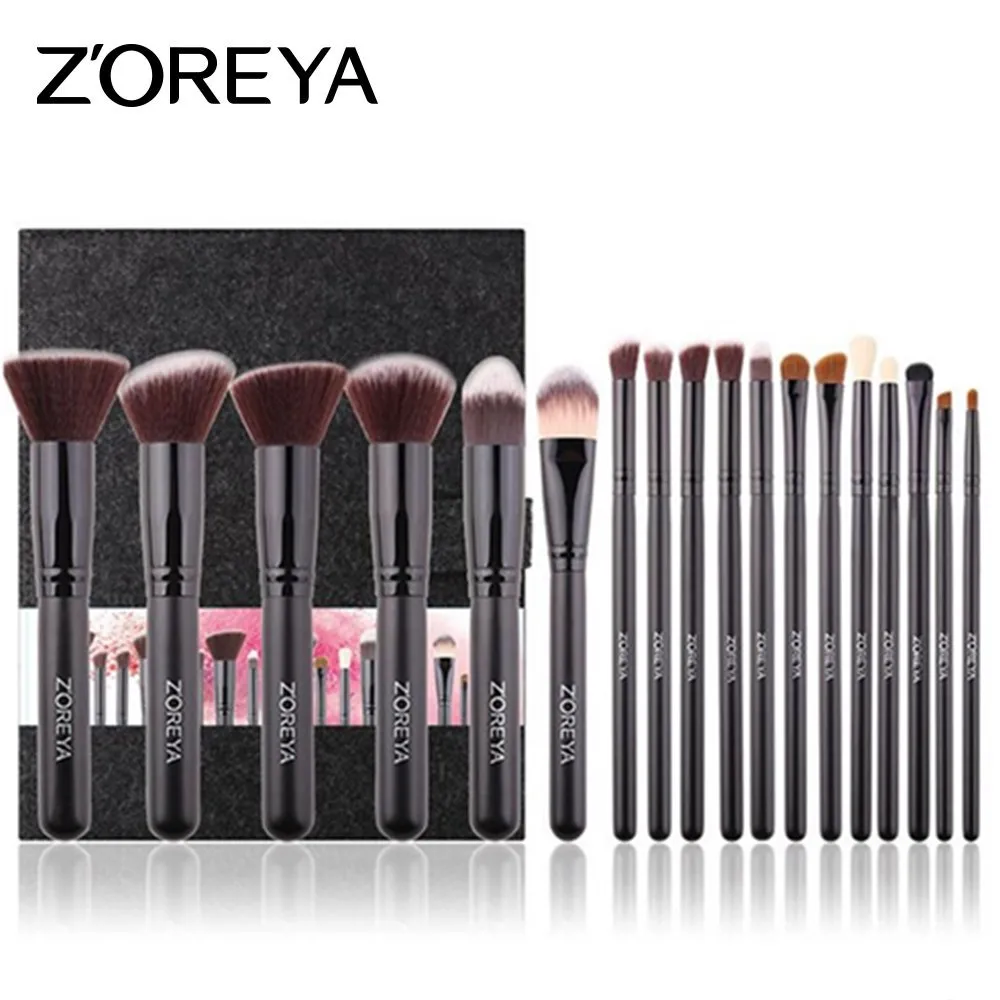 ZOREYA 18pcs Makeup Brushes Set Make Up Brush Cosmetic Kits for Makeup Powder Blush Foundation Eyebrow Brush Maquiagem цена ZOREYA 18pcs Makeup Brushes Set Make Up Brush Cosmetic Kits for Makeup Powder Blush Foundation Eyebrow Brush Maquiagem цены онлайн