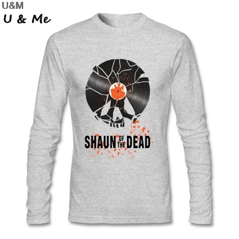 

Vintage Style Graphic T Shirt Men Shaun Of The Dead Natural Cotton Movie Fit Shirt Homme Camisetas Plus Size