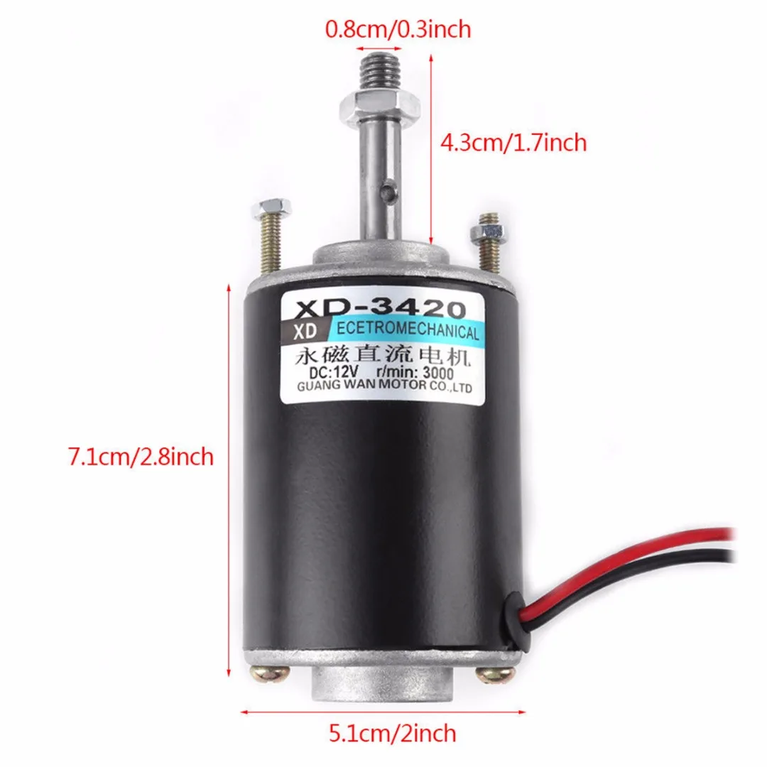 New DC12/24V 30W Permanent Magnet Motor Electric DC Motor CW/CCW For DIY Generator 71x51mm Mayitr