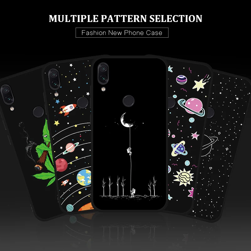 Soft TPU Shell Cover For Xiaomi Mi5X A1 Mi9 Mi9SE Pattern Shockproof Phone Case For Xiaomi Redmi GO 7 Note7 Silicone Funda