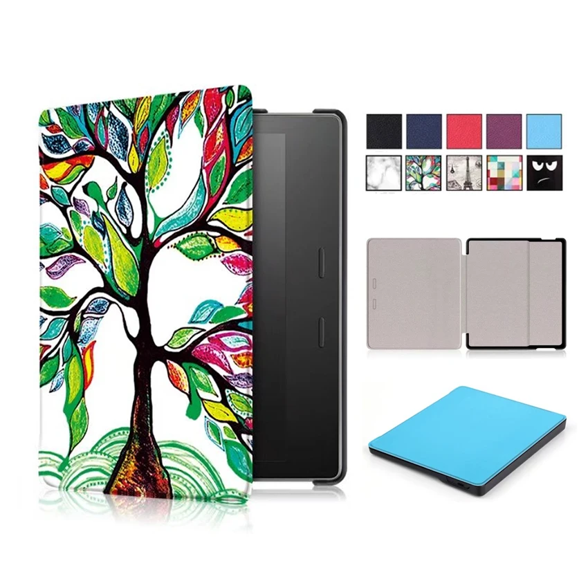 Kindle oasis 7 Flip PU Leather Case Cover 7'' E reader E book Colorful