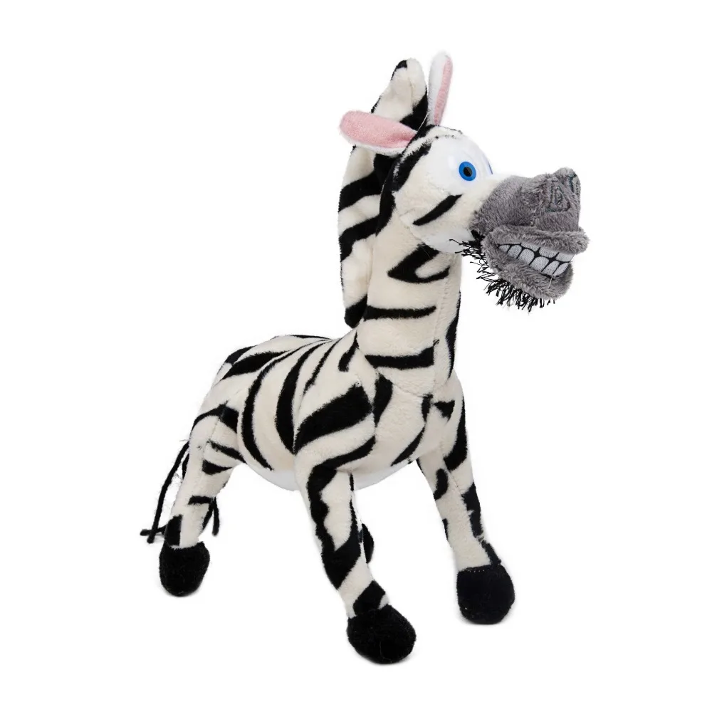 Uncategorized Marty Zebra madagascar plush penguin animals toyslion alex zebra marty giraffe melman hippopotamus gloria pelucia brinquedo juguete 20 30cm in stu