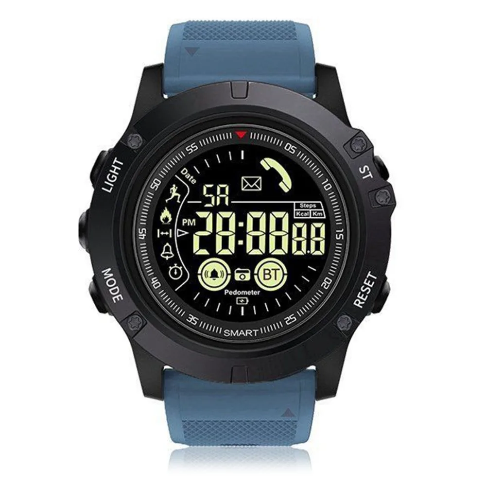 SOONHUA Bluetooth V4.0 смарт-браслет Спорт на открытом воздухе Водонепроницаемый долгого ожидания Напульсники тактический военный дистанционного управления Камера часы