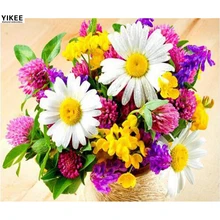 

3d embroidery,daisy flower,diamond painting embroidery,flowers,diamond painting full square,crystal mosaic