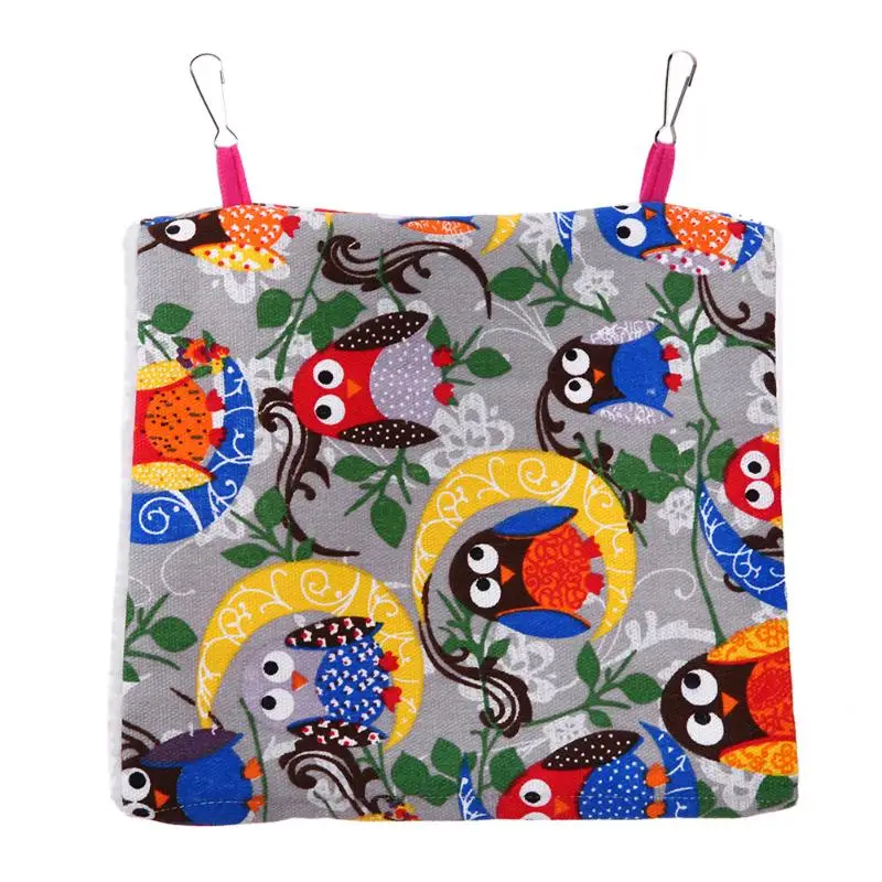 الطيور الببغاء منزل تحاضن تسليط الطيور أرجوحة معلقة كهف الدافئة كوخ عش البربرية الصوف الشتاء لطيف الطيور إمدادات السلع S M