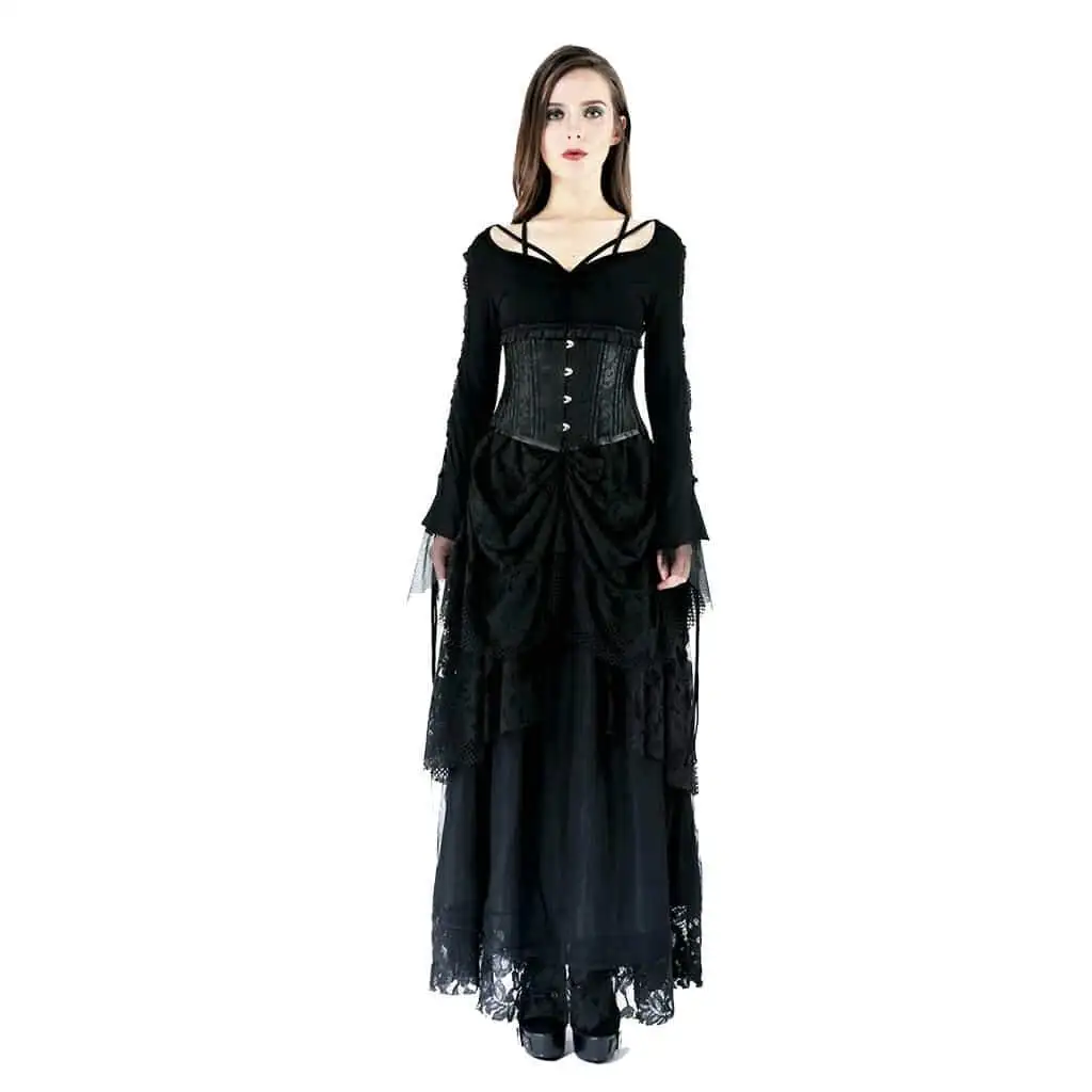 Darkinlove женские готические рубашки черные с бретельками, с коротким рукавом, с коротким рукавом