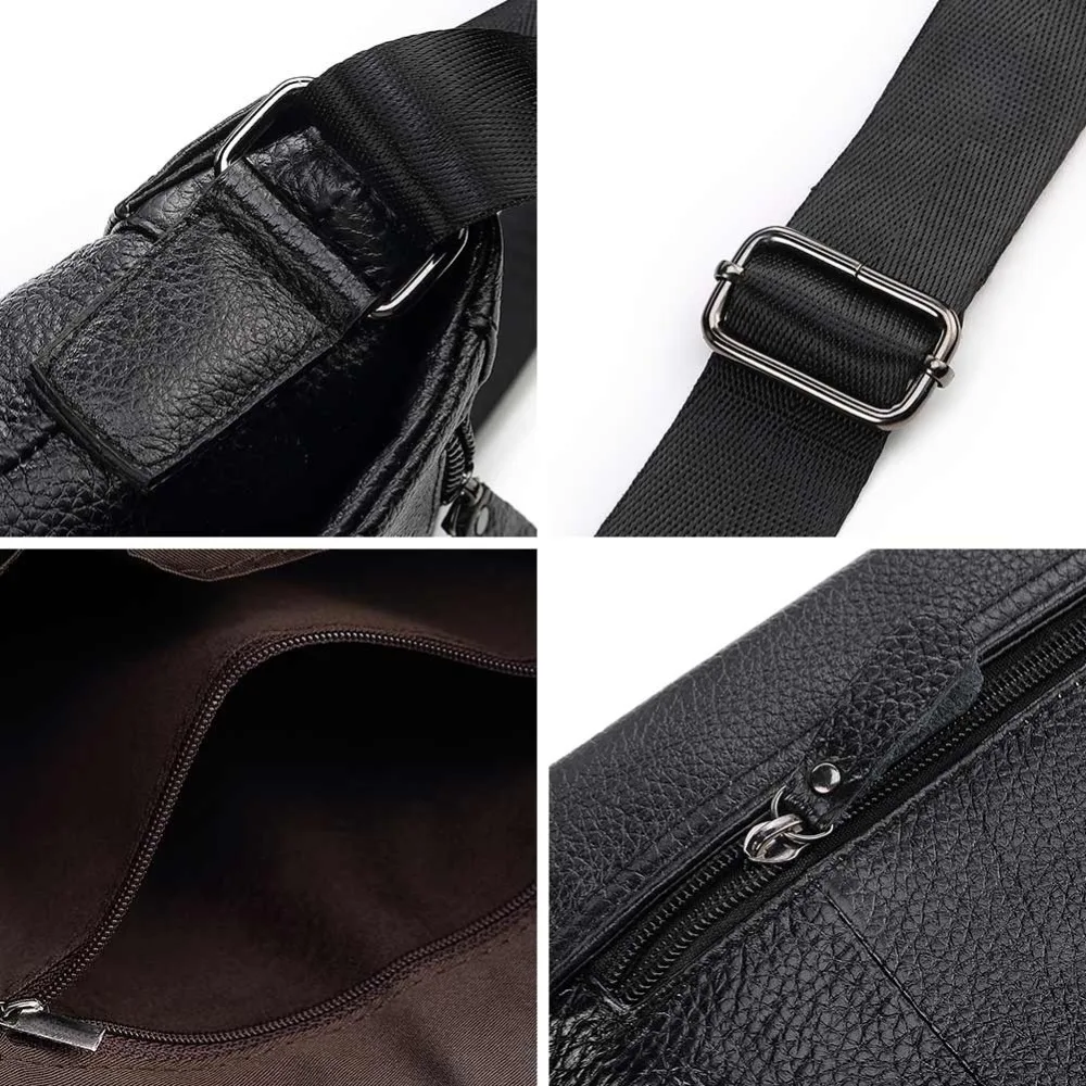 KAVIS сумка-мессенджер из натуральной кожи, мужские сумки через плечо, маленькие деловые мужские сумки через плечо для мужчин, кожаные сумки