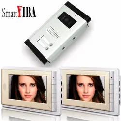 Smartyiba видеодомофон 7''inch ЖК-дисплей Проводной Видео Домофонные дверной звонок громкой связи домофон Камера монитор Системы для 2 единицы