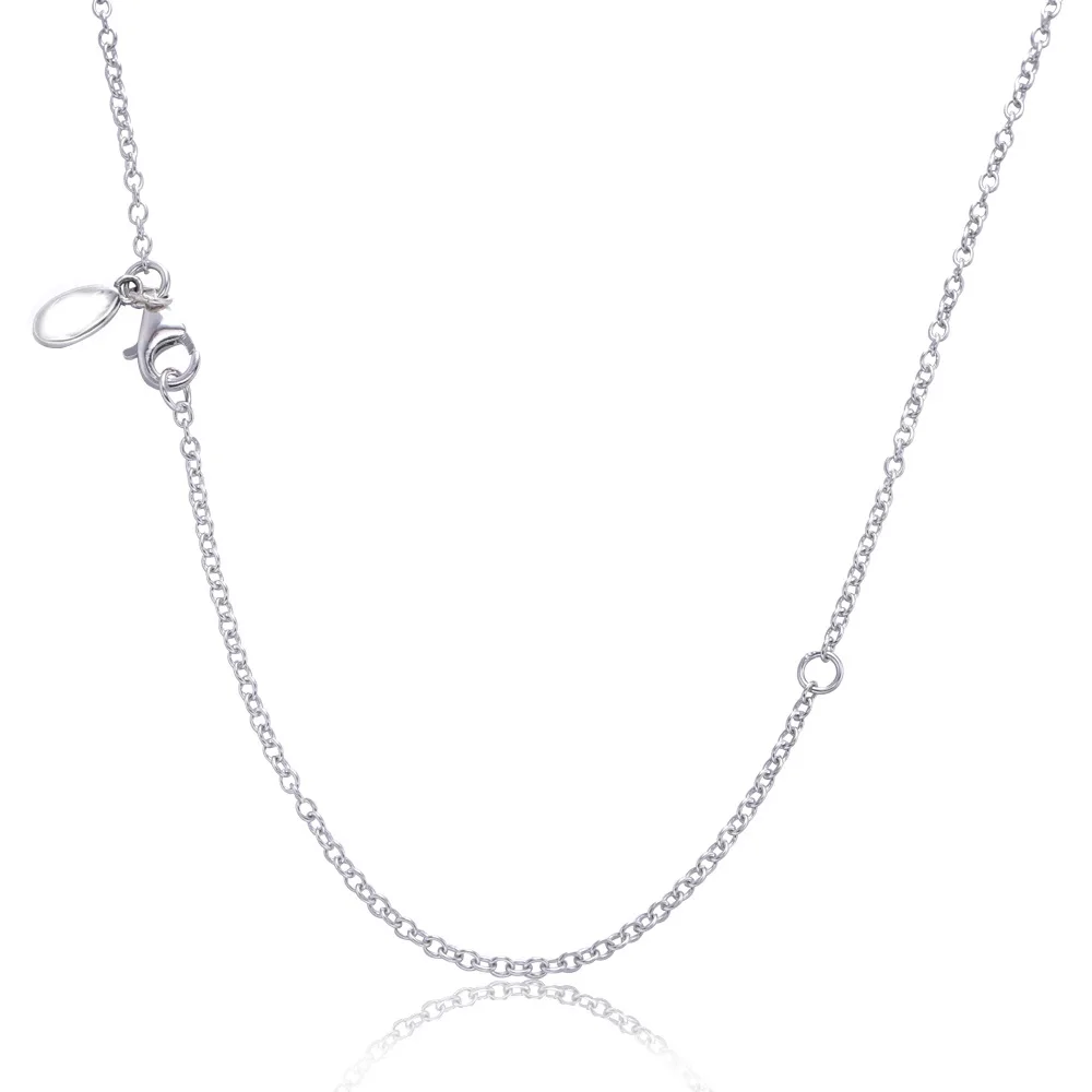 

Authentic 925 Sterling Silver Pandora Necklace Signature Anchor Chain Link Necklace For Women Wedding Party Gift Europe Jewelry