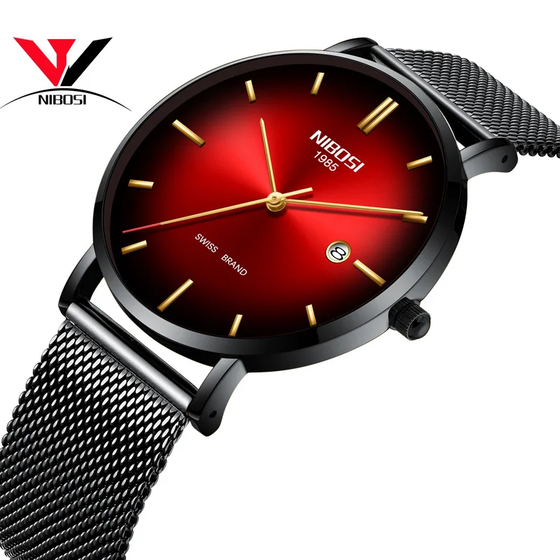 

NIBOSI Men's Watch Classic Luxury Fashion Quartz Chronograph Watch Men In Full Steel Waterproof Clock Relogio Masculino
