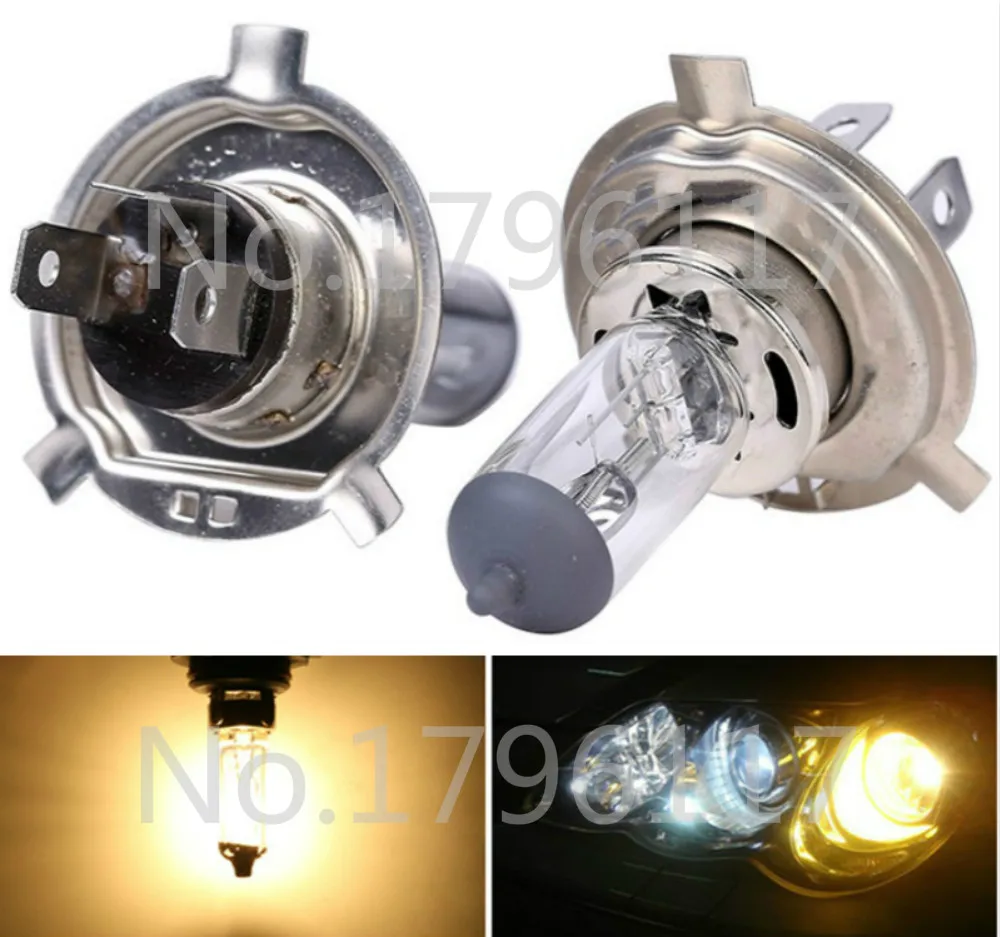 10x DC 12V H4 9003 HB2 60W 55W 4300K желтый автомобилей головной светильник лампы