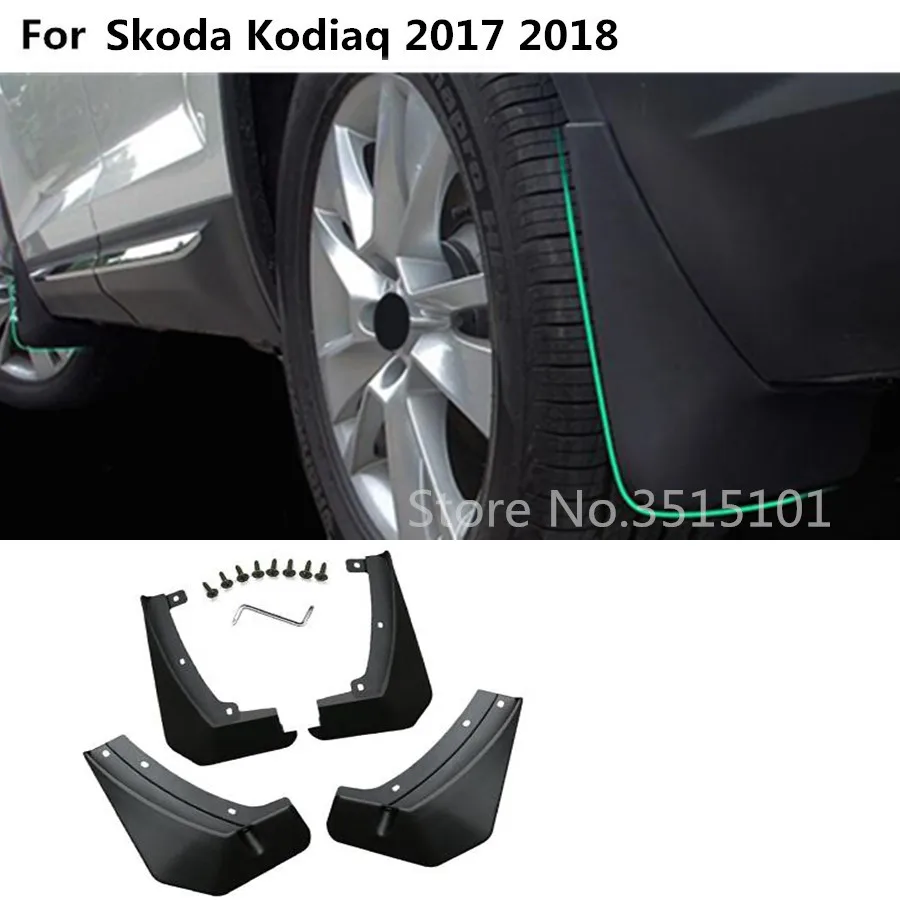 Стальная гарнитура для кузова стильный пластиковый упор мягкий брызговик защитный щиток брызговик защитная рамка 4 шт. для Skoda kodiaq