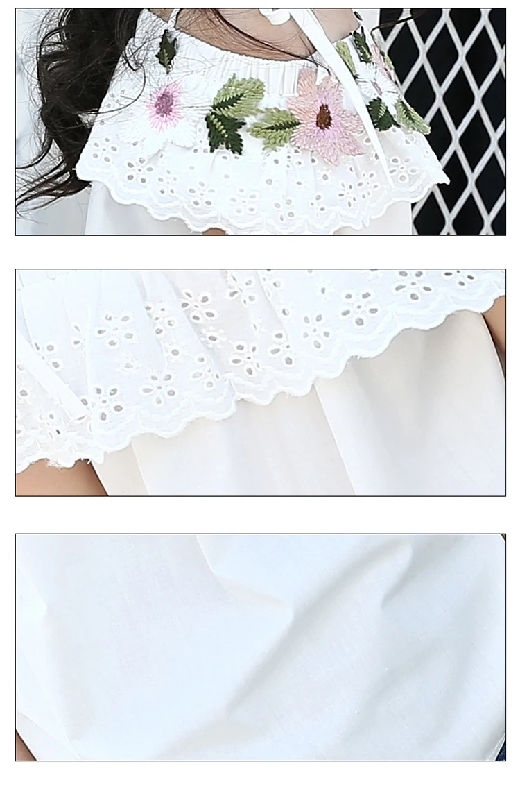 Children's T-shirt Girls Baby Summer Cute style Beautiful girl chiffon Printed loose T-shirt top for angel kids clothes (4)