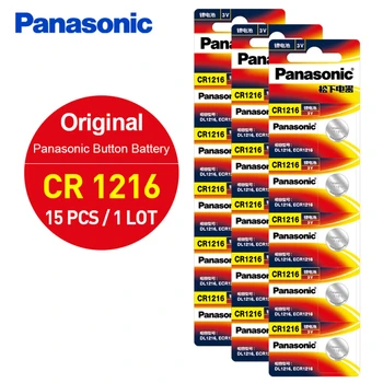 

Panasonic 15PCS ECR1216 CR1216 DL1216 BR1216 LM1216 5034LC 1216 Battery Button Cell Batteries Watch Control Electronic Scale