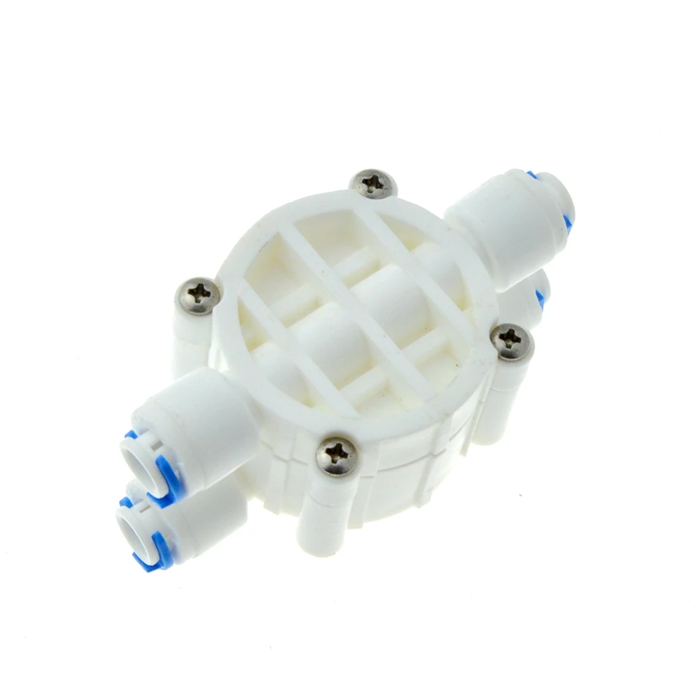 

Reverse Osmosis RO 4 Way Valve 1/4" OD Hose Quick Connection Diaphragm Valve Fitting For Water purifier Pure Water Dispenser