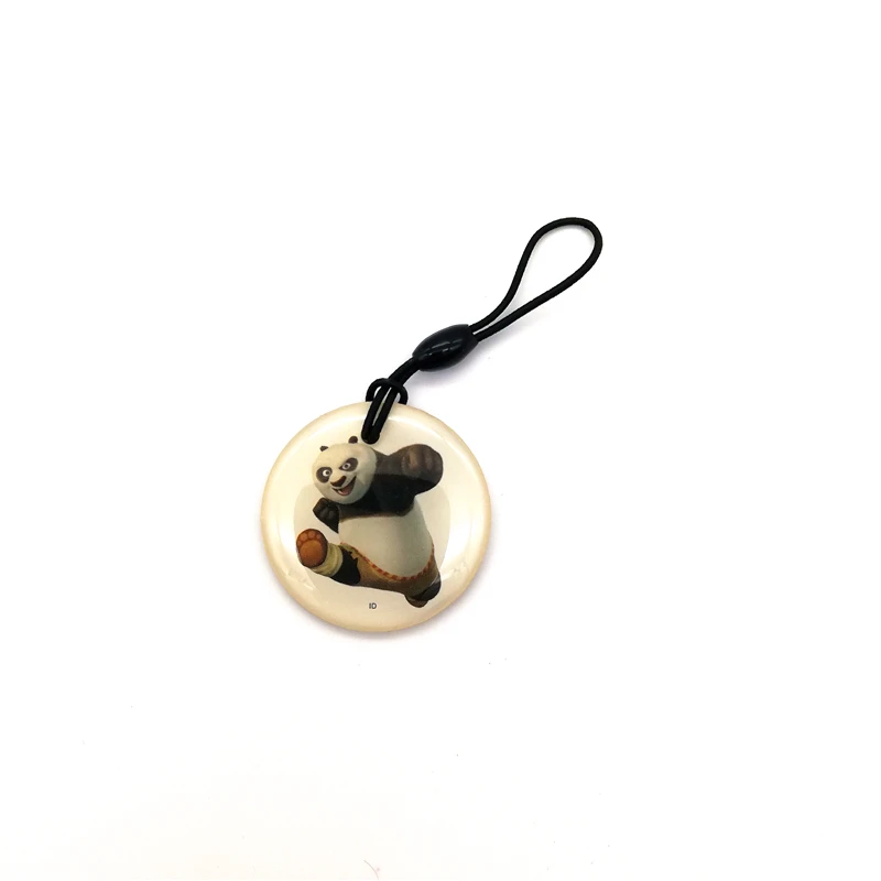 1 шт. 125 кГц T5577/T5567/T5557/T5200 перезаписываемые RFID Брелоки для ключей брелки Копировать с настраиваемым потоком воздуха, клон kayfun пробельная карта ключи - Цвет: panda