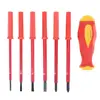 7 pièces ensemble de tournevis isolé 1000V électricien dédié fendu Phillips haute tension résistant tournevis réparation outil à main ► Photo 2/6