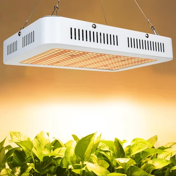 

500W LED Grow Light Full Spectrum Grow Box Tent Veg Flower Phyto Lamp 264 Warm White 82 Red 2 UV 2 IR LED Grow Plant Light Panel