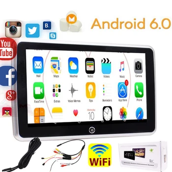 

10.1 Inch Car Pillow Headrest Monitor Android 6.0 HD 1366*768 Capacitive Touch Screen Car 1080P Video Player HDMI Touch Screen