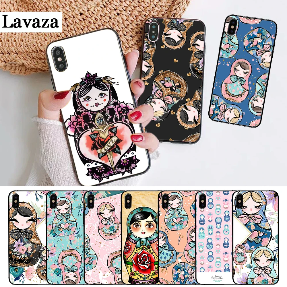 

Lavaza Russian matryoshka Dolls Silicone Case for iPhone 5 5S 6 6S Plus 7 8 X XS Max XR
