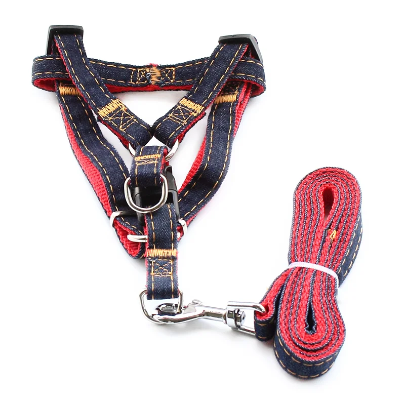 

Armi store Denim Nylon Material Dog Harness Leash Dogs Harnesses 6044005 Pet Leisure Supplies