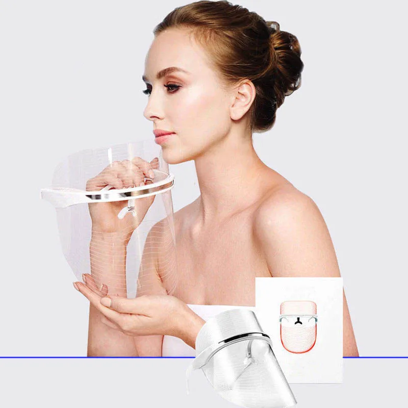 

Blue & Red LED Light Photon Face Mask Rejuvenation Skin Therapy Wrinkles Acne Instrument HJL2018