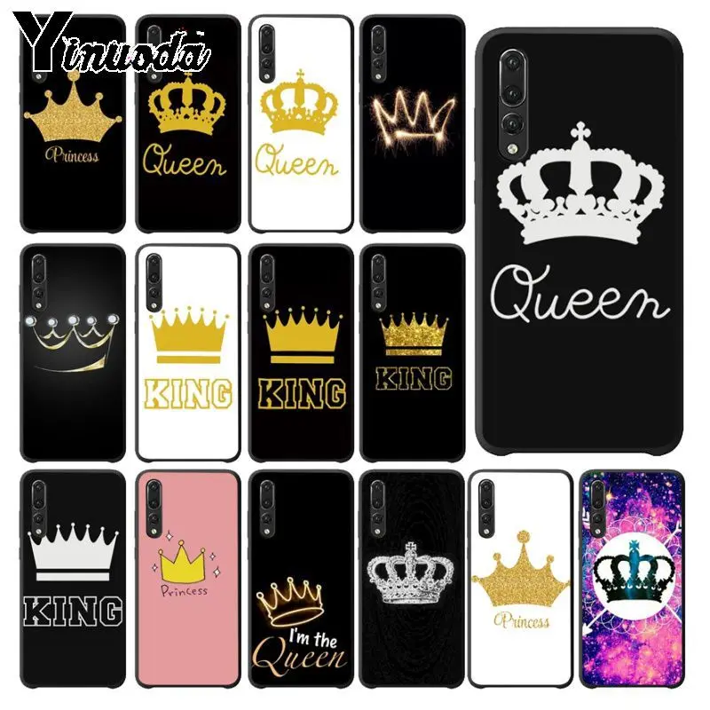 

Yinuoda King Queen Custom Photo Soft Phone cover Case For huawei p20 pro p20lite mate10pro nova 3i mate20 pro honor8x Cover