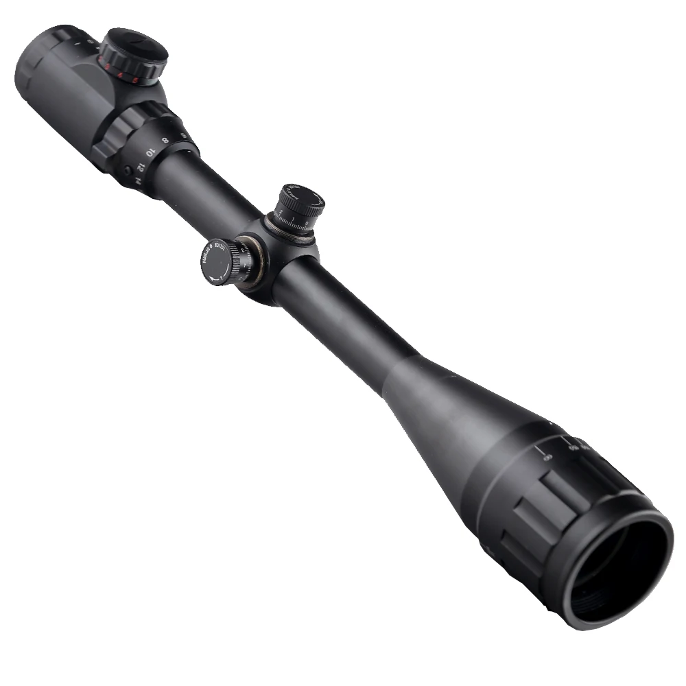 BIJIA 6-24X50AOEG الصيد الرماية بندقية نطاق 1/4 وزارة الزراعة 25.4mm 1 بوصة أنبوب بندقية Riflescope مع 11mm/20mm السكك الحديدية يتصاعد