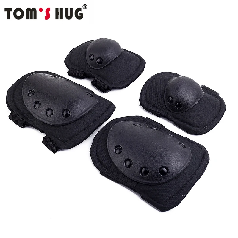 Tom's Hug Военные наколенники поддержка локтя Black Hawk тактическая Защитная