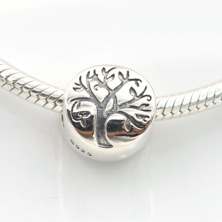 Árbol de la vida Encanto Fit Pandora Charms Pulsera Plata Esterlina 925 Mujeres Encantos aptos para Chamilia Pulsera TT217|fit pandora bracelet|fit pandorasilver beads - AliExpress