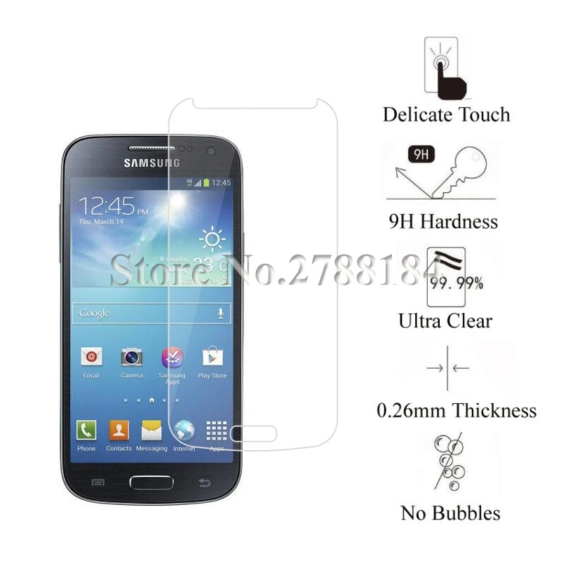 2 шт. закаленное Стекло для samsung Galaxy S4 мини i9190 i9192 i9195 S Характеристическая вязкость полимера мини Экран защитная пленка Стекло для S4mini Galaxy