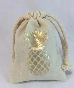 

glitter GOLD PINEAPPLE wedding Hangover Kit favor gift Welcome Candy Bags Bachelorette hen bridal shower party gift bag