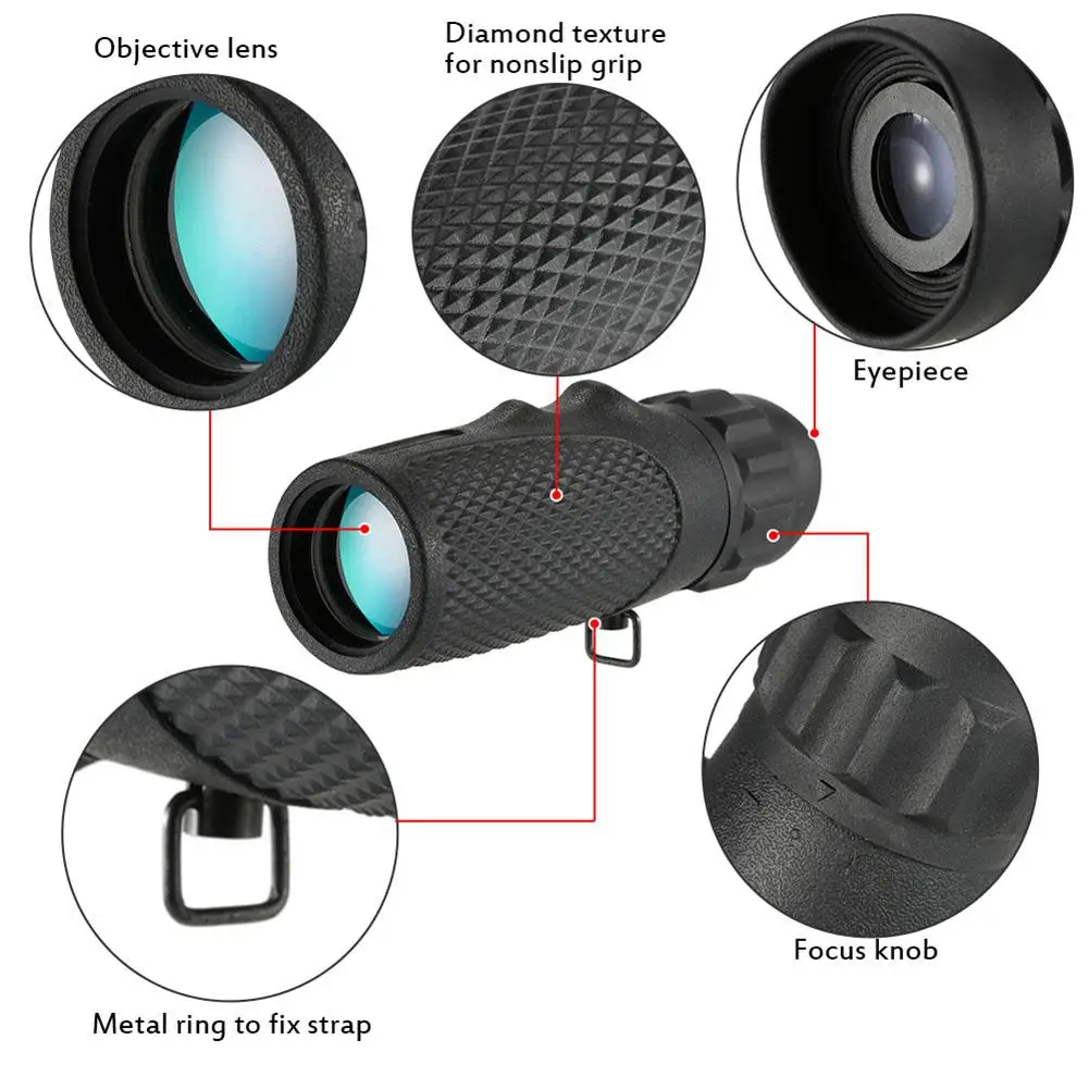 Buy LumiParty Hunting 10x25 Compact Pocket Monocular