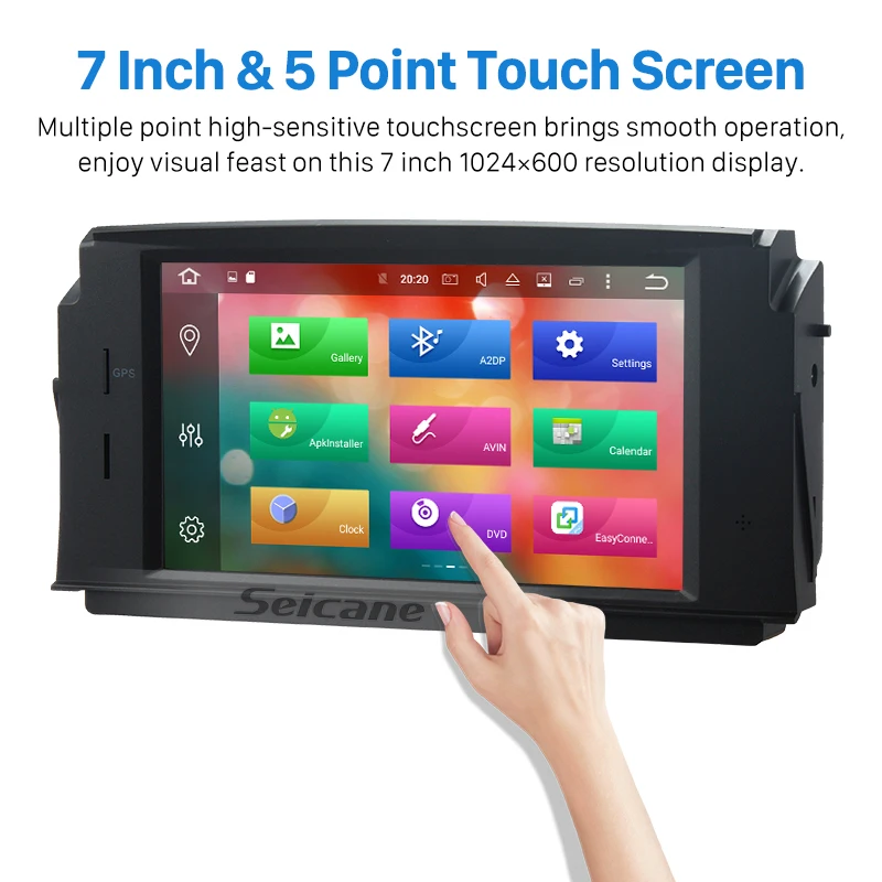 Excellent Seicane Android 8.0 car multimedia Player GPS for 2007-2011 Mercedes-Benz C Class W204 C180 C200 C230 C30 support Mirror Link 2