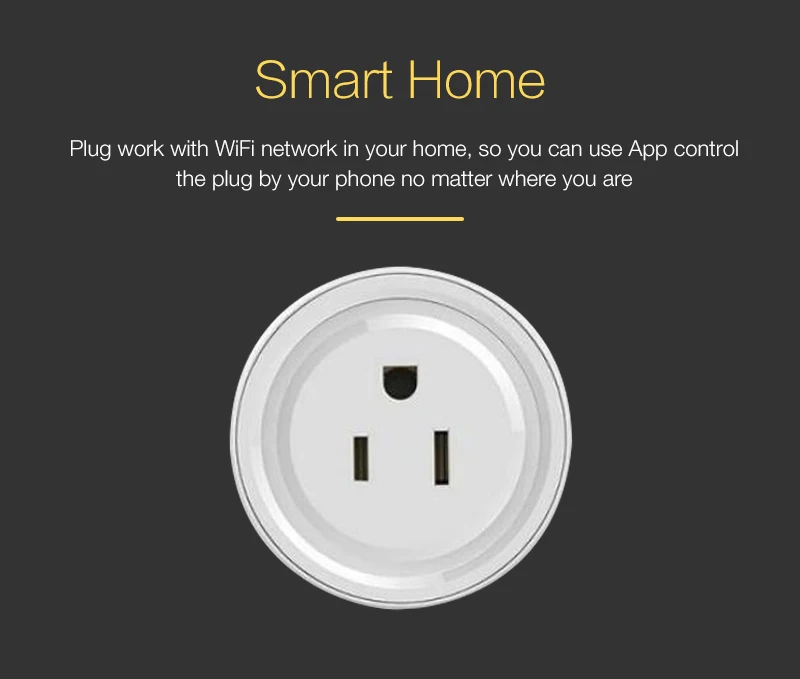 Wi-Fi, США, ЕС, Великобритания, вилка, умная розетка, Беспроводная розетка, голосовое интеллектуальное управление, работает с Alexa Google home IFTTT