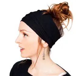 2019 Новые однотонные головные уборы для ухода за волосами головные уборы для мужчин и женщин широкие повязки на голову для йоги трехслойные