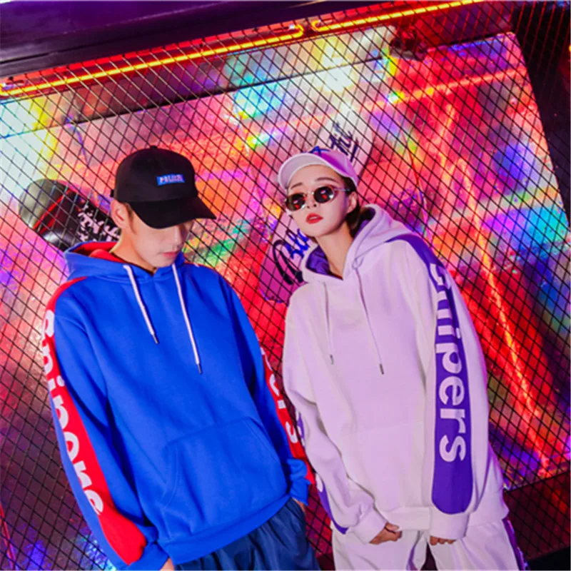 

Hip Hop Hoodies Men Autumn Winter Casual Patchwork fleece Pullover Male Women Fashion Skateboards Sweatshirt oversize Streetwear