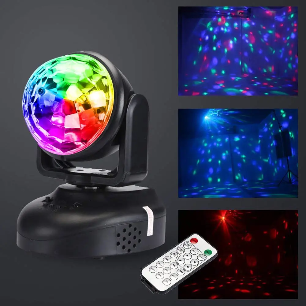 

Music Active Christmas LED Light Laser Projector RGB Stage Effect Lighting Lamp Party DJ Light
