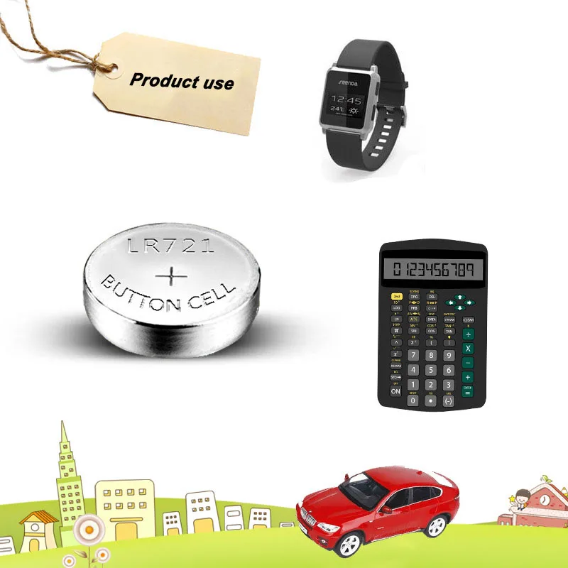 10 шт./лот 1 карты AG11 кнопки батареи для монет LR721 G11 LR58 162 GP62A 362 SR721W 5 V щелочные часы