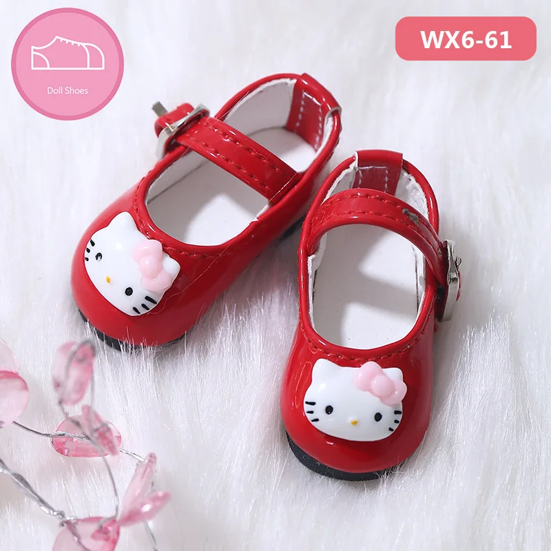 BJD обувь 1/6 кот Прекрасный стиль для YOSD Littlefee аксессуары для куклы - Цвет: WX6-61-Red